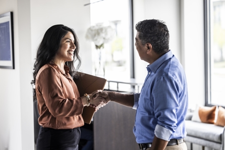 Business people handshake