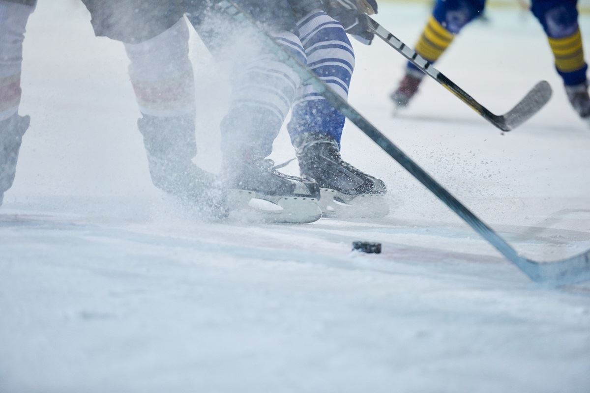 Kids play hockey with equipment from Play It Again Sports