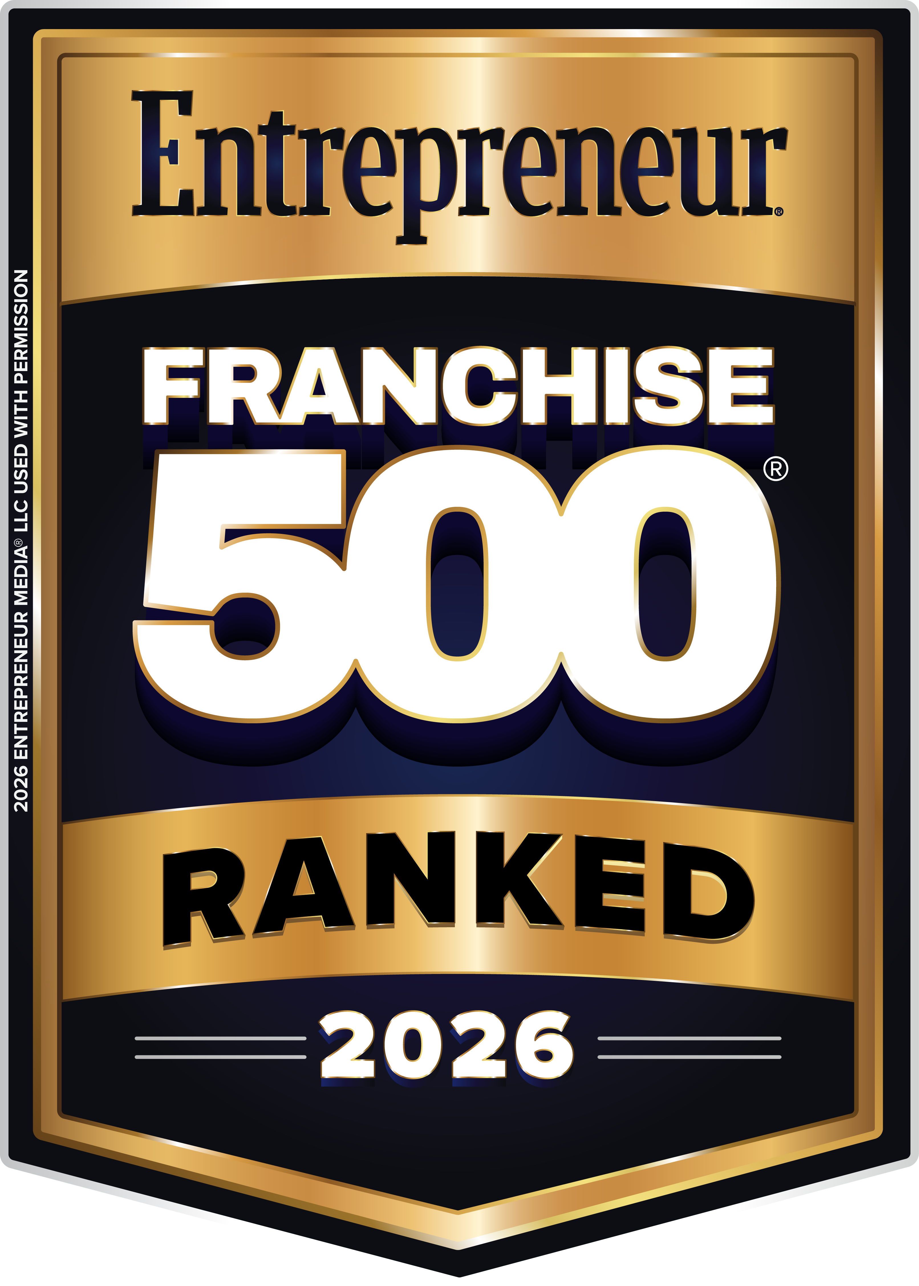 Entrepreneur Franchise 500 from 2013 to 2026 Logo